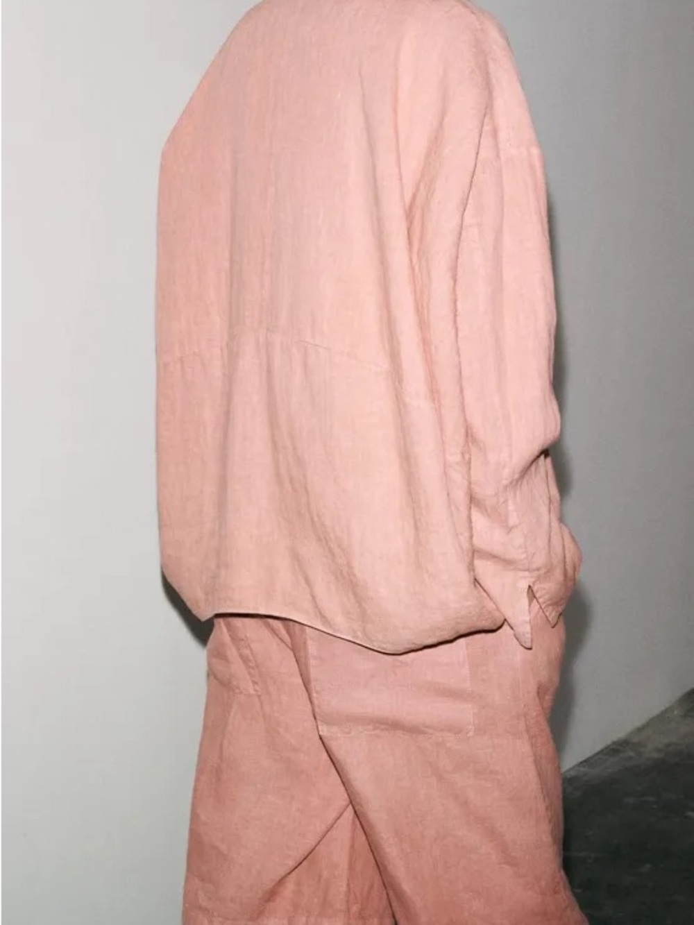 Women’s Lightweight Dust Pink Oversided Bomber - Picture 7 of 15